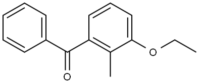 (3-ethoxy-2-methylphenyl)(phenyl)methanone Structure