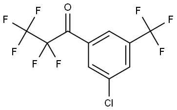 1-(3-chloro-5-(trifluoromethyl)phenyl)-2,2,3,3,3-pentafluoropropan-1-one Structure