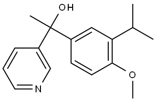 1-(3-isopropyl-4-methoxyphenyl)-1-(pyridin-3-yl)ethanol Structure