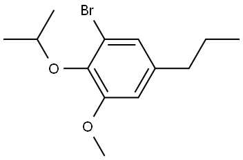 1-bromo-2-isopropoxy-3-methoxy-5-propylbenzene Structure