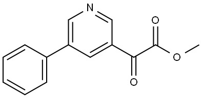 methyl 2-oxo-2-(5-phenylpyridin-3-yl)acetate Structure