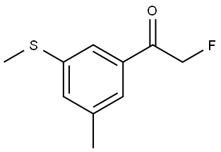 2-fluoro-1-(3-methyl-5-(methylthio)phenyl)ethanone Structure