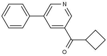 cyclobutyl(5-phenylpyridin-3-yl)methanone Structure