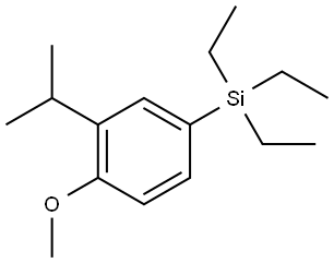 triethyl(3-isopropyl-4-methoxyphenyl)silane Structure