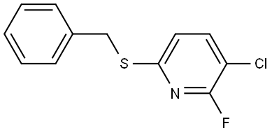 6-(benzylthio)-3-chloro-2-fluoropyridine Structure