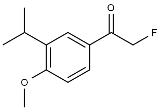 2-fluoro-1-(3-isopropyl-4-methoxyphenyl)ethanone Structure