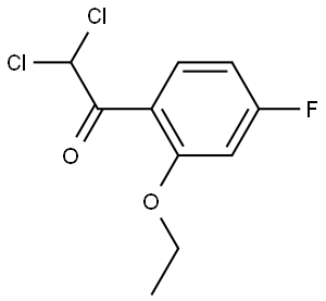 2,2-dichloro-1-(2-ethoxy-4-fluorophenyl)ethanone Structure