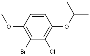 2-bromo-3-chloro-4-isopropoxy-1-methoxybenzene Structure