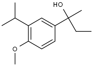 2-(3-isopropyl-4-methoxyphenyl)butan-2-ol Structure