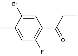 1-(5-bromo-2-fluoro-4-methylphenyl)propan-1-one Structure