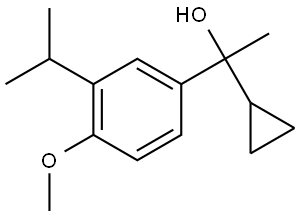 1-cyclopropyl-1-(3-isopropyl-4-methoxyphenyl)ethanol Structure