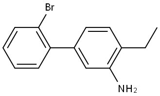 2'-bromo-4-ethyl-[1,1'-biphenyl]-3-amine Structure