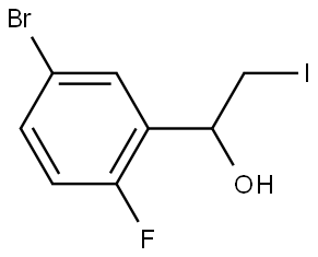 1-(5-bromo-2-fluorophenyl)-2-iodoethanol Structure