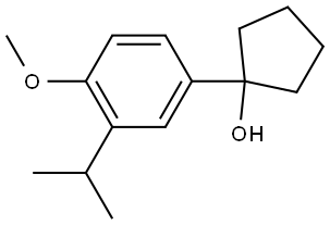 1-(3-isopropyl-4-methoxyphenyl)cyclopentanol Structure