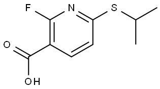 2-fluoro-6-(isopropylthio)nicotinic acid Structure