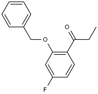 1-(2-(benzyloxy)-4-fluorophenyl)propan-1-one Structure