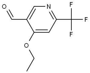 4-ethoxy-6-(trifluoromethyl)nicotinaldehyde Structure