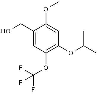 (4-isopropoxy-2-methoxy-5-(trifluoromethoxy)phenyl)methanol Structure