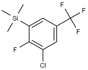 (3-chloro-2-fluoro-5-(trifluoromethyl)phenyl)trimethylsilane Structure