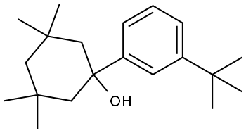 1-(3-(tert-butyl)phenyl)-3,3,5,5-tetramethylcyclohexanol Structure