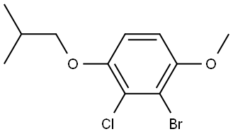 2-bromo-3-chloro-4-isobutoxy-1-methoxybenzene Structure