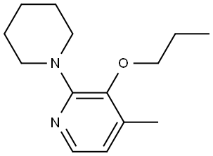 4-methyl-2-(piperidin-1-yl)-3-propoxypyridine Structure