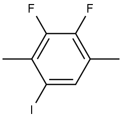 2,3-difluoro-5-iodo-1,4-dimethylbenzene Structure