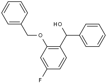 (2-(benzyloxy)-4-fluorophenyl)(phenyl)methanol Structure