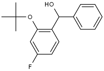 (2-(tert-butoxy)-4-fluorophenyl)(phenyl)methanol Structure