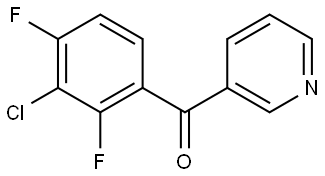 (3-chloro-2,4-difluorophenyl)(pyridin-3-yl)methanone Structure