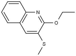 2-ethoxy-3-(methylthio)quinoline Structure