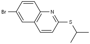 6-bromo-2-(isopropylthio)quinoline Structure