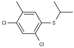 (2,4-dichloro-5-methylphenyl)(isopropyl)sulfane Structure