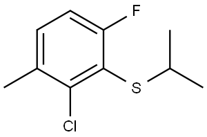 (2-chloro-6-fluoro-3-methylphenyl)(isopropyl)sulfane Structure