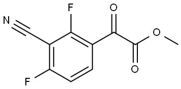 methyl 2-(3-cyano-2,4-difluorophenyl)-2-oxoacetate Structure