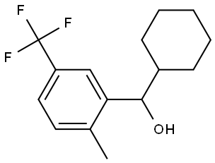 cyclohexyl(2-methyl-5-(trifluoromethyl)phenyl)methanol Structure