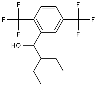 1-(2,5-bis(trifluoromethyl)phenyl)-2-ethylbutan-1-ol Structure