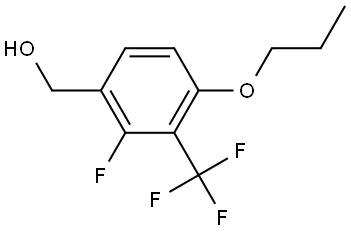 (2-fluoro-4-propoxy-3-(trifluoromethyl)phenyl)methanol Structure