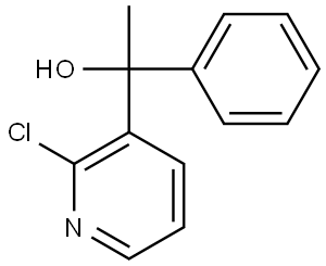 1-(2-chloropyridin-3-yl)-1-phenylethanol Structure