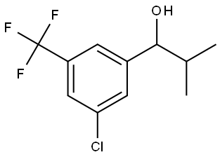 1-(3-chloro-5-(trifluoromethyl)phenyl)-2-methylpropan-1-ol Structure