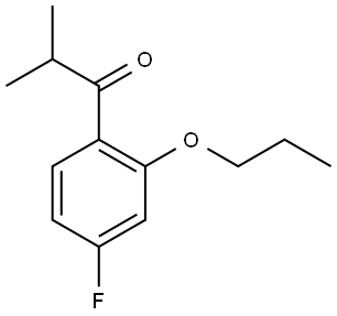 1-(4-fluoro-2-propoxyphenyl)-2-methylpropan-1-one Structure