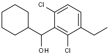 cyclohexyl(2,6-dichloro-3-ethylphenyl)methanol Structure