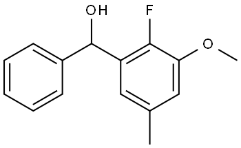 (2-fluoro-3-methoxy-5-methylphenyl)(phenyl)methanol Structure