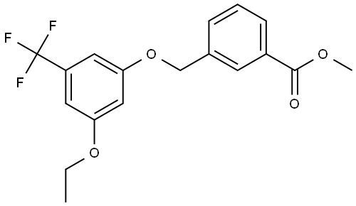 methyl 3-((3-ethoxy-5-(trifluoromethyl)phenoxy)methyl)benzoate Structure