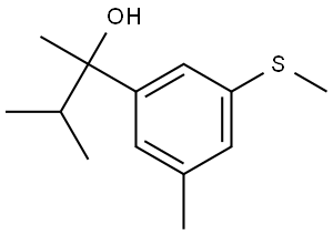 3-methyl-2-(3-methyl-5-(methylthio)phenyl)butan-2-ol Structure