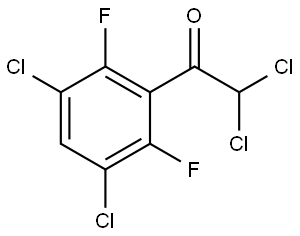 2,2-dichloro-1-(3,5-dichloro-2,6-difluorophenyl)ethanone Structure