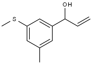 1-(3-methyl-5-(methylthio)phenyl)prop-2-en-1-ol Structure