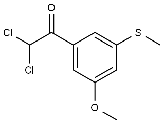 2,2-dichloro-1-(3-methoxy-5-(methylthio)phenyl)ethanone Structure