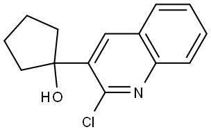 1-(2-chloroquinolin-3-yl)cyclopentanol Structure