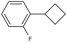 1-cyclobutyl-2-fluorobenzene Structure